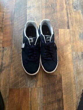 Nike SB Mens Navy and White Low-Top Sneakers